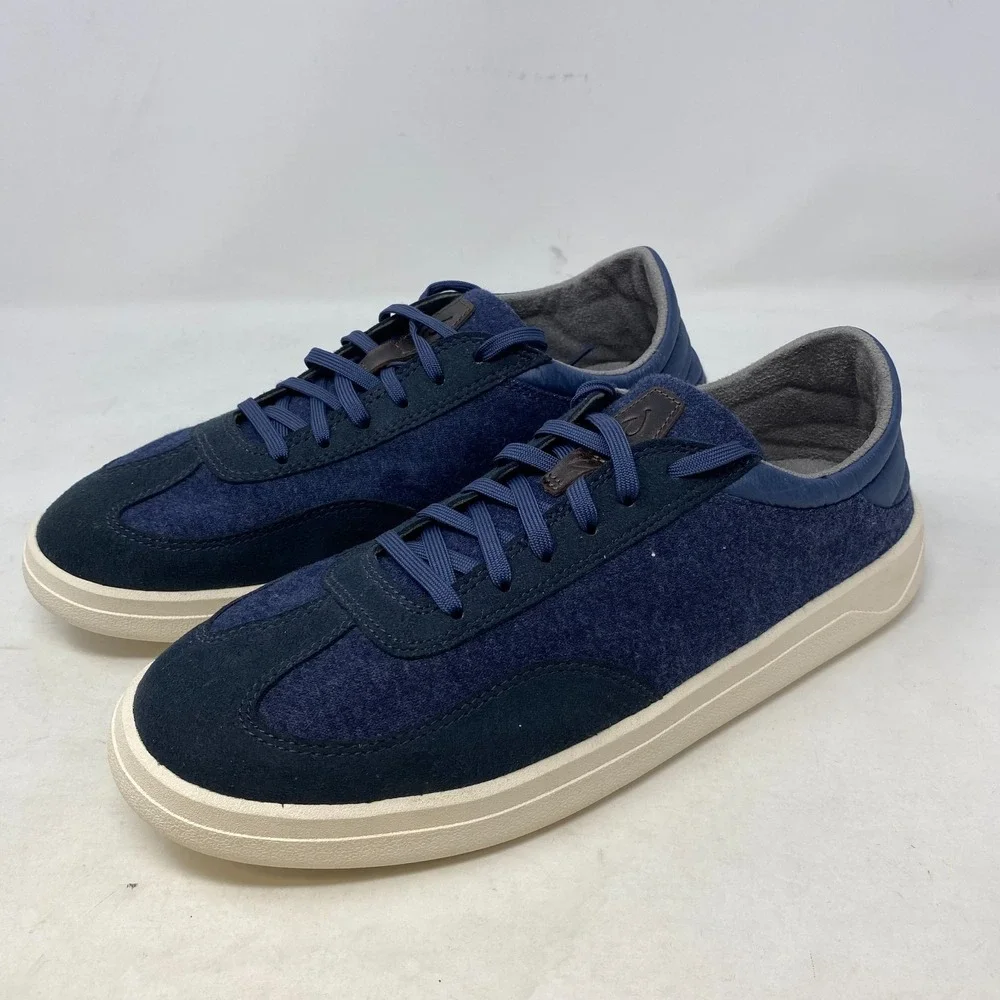 OluKai Men puliki Blue Island Inspired‎ Drop In Heel Casual Comfort Shoe Size 10
